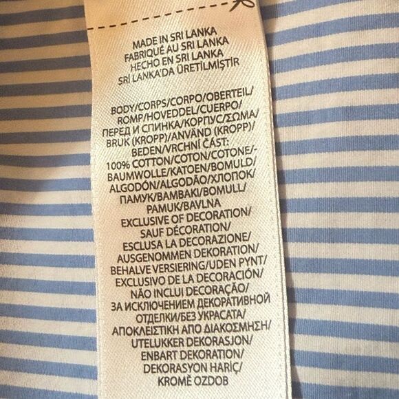 Ralph Lauren Boys Slim Fit Dress Shirt in Light Blue Stripe Broadcloth. Size 18. - Picture 6 of 7